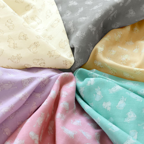 日本进口双层纱纯棉面料清新服装