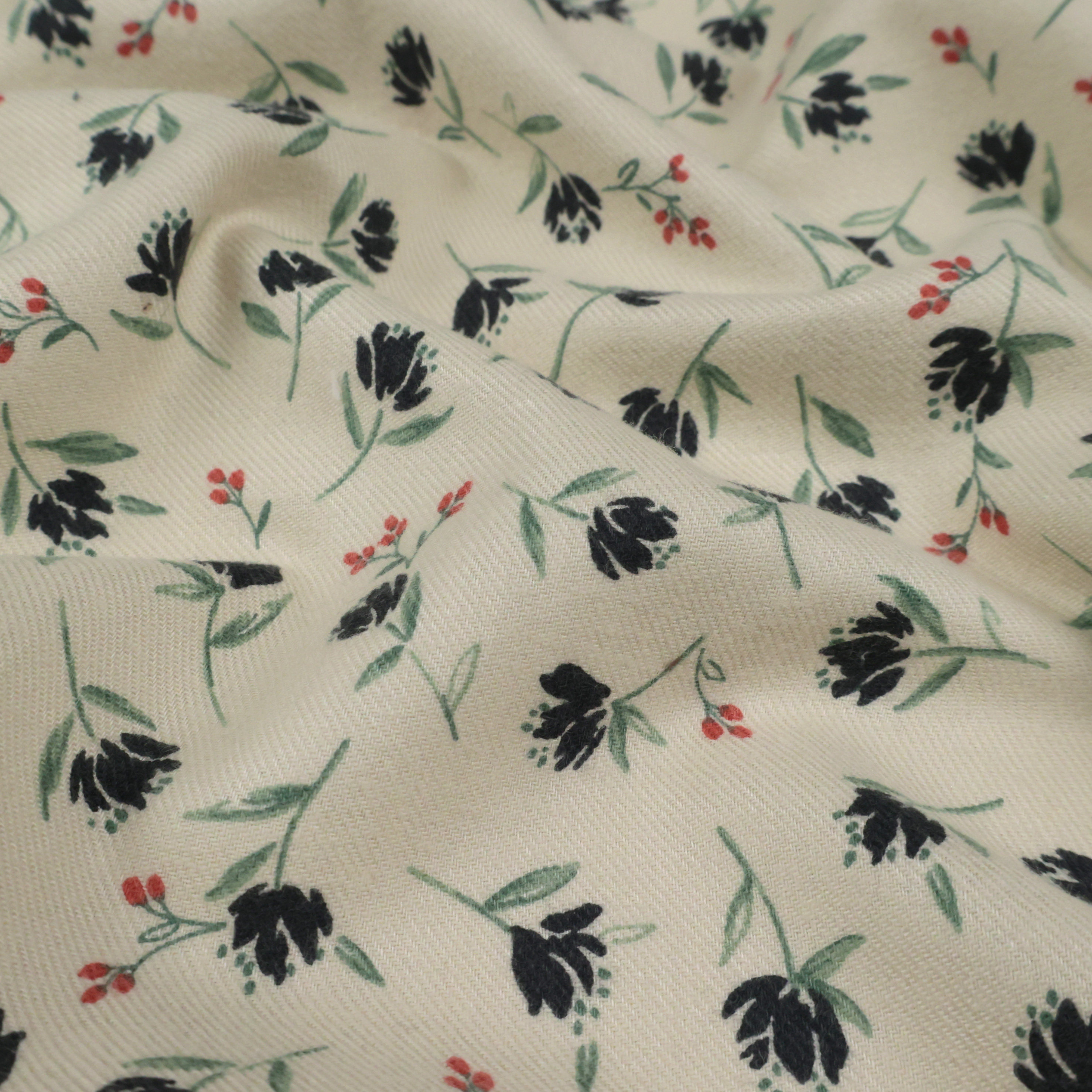 日本进口30支纯棉磨毛淡雅连衣裙