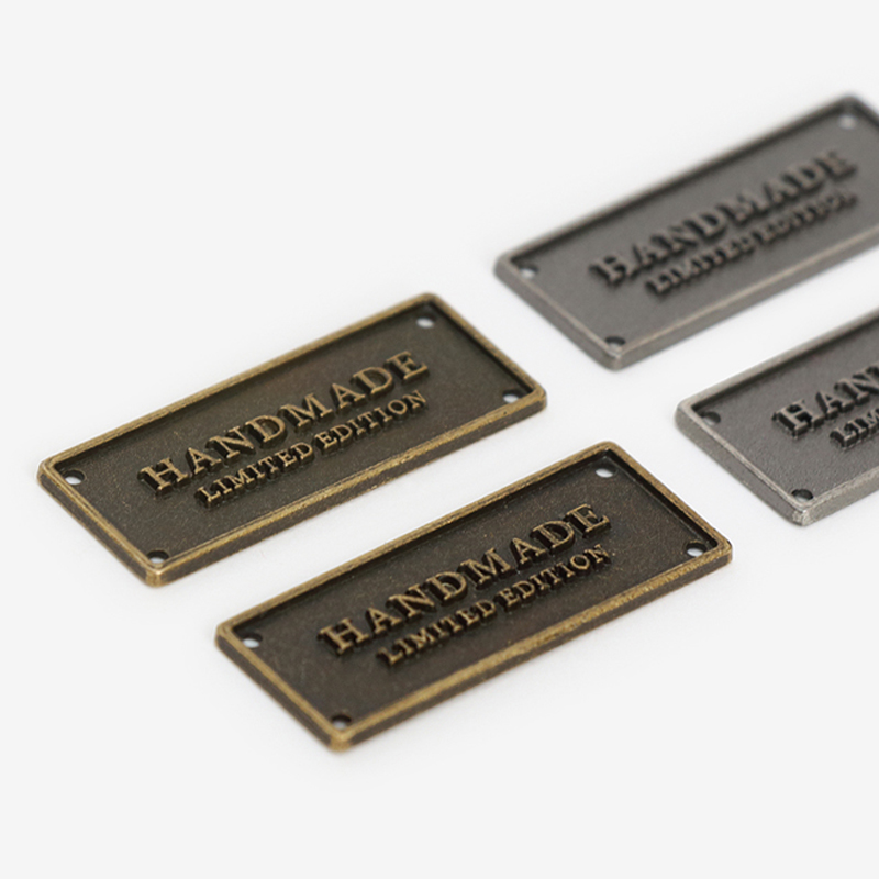 韩国进口手工金属标签服装包包