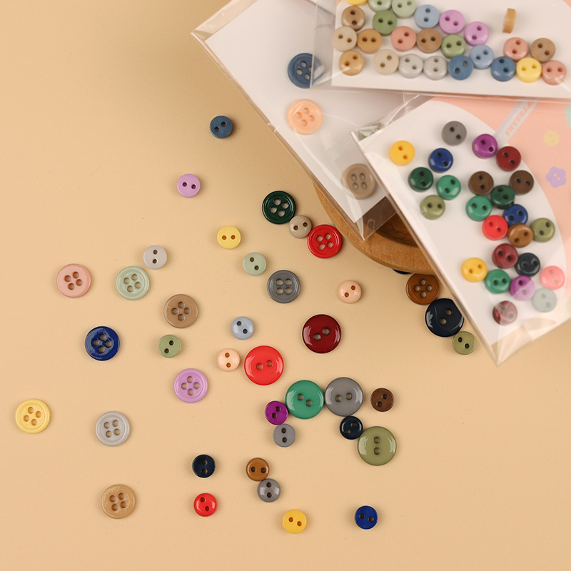 韩国进口迷你装饰扣彩色烤漆纽扣