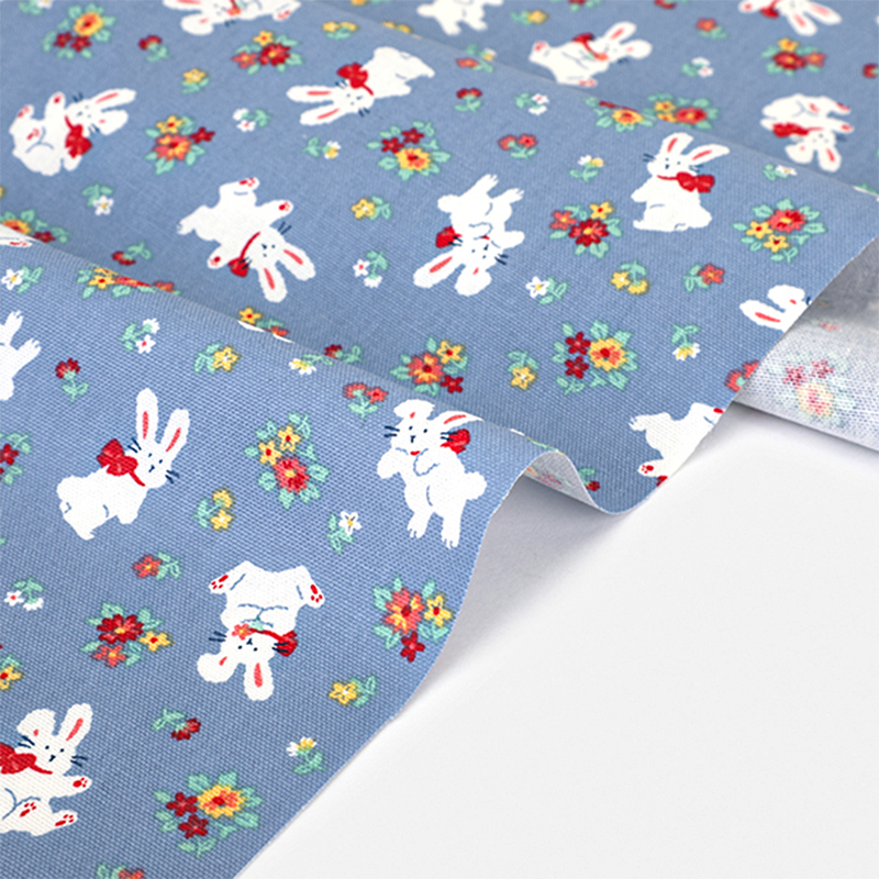 diy韩国进口服装透气小兔子布料