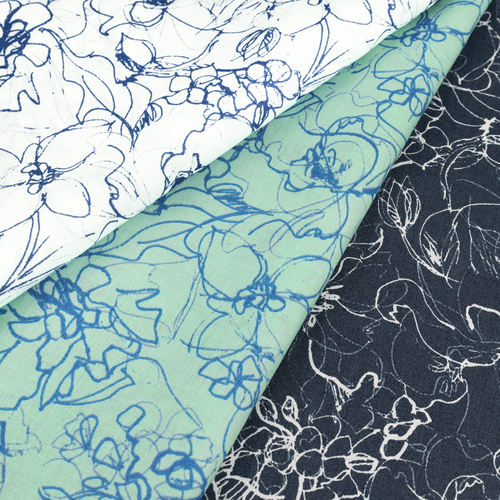 日本hokkoh艺术裙子纯亚麻服装布