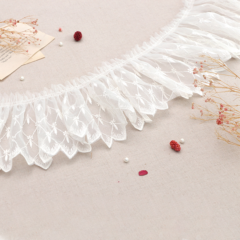 韩国进口仙女装配厘米宽蕾丝花边