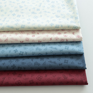 日本进口名师布若山雅子20支纯棉面料cosmo手工diy服装 布针绘雅集