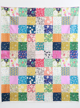 韩国进口布料cottonvill纯棉印花布拼布面料窗帘桌布服装110x90cm