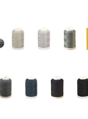 韩国进口PRIME缝纫线机线彩色452缝衣服线涤纶尼龙旗袍手缝线灰系