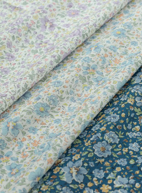 英国正品liberty100支lawn长纤棉面料手工柔软舒适服装布吉玛草地