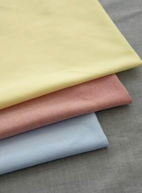 日本进口色织纯棉面料seven衬衫Polo衫纯色布手工DIY家居服装布料