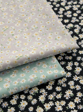 日本进口20支纯棉面料seven手工服装家居布艺DIY装饰布料细花如梦