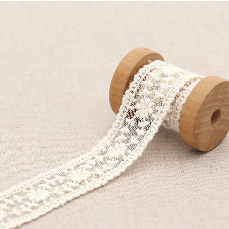 DIY蕾丝花边韩国进口棉高贵宽白
