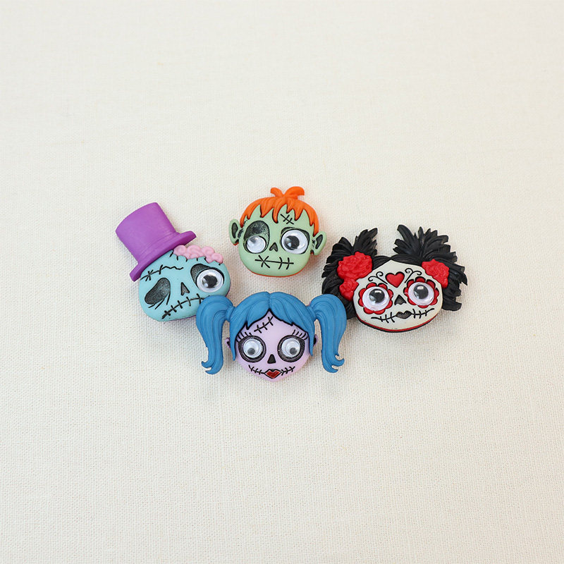 美国进口Jesse James纽扣徽章服装创意模型娃衣 装饰扣万圣节南瓜