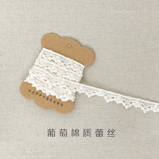 韩国进口精美蕾丝装 口点缀手工布艺配件辅料可爱棉质花边 饰服装 袖