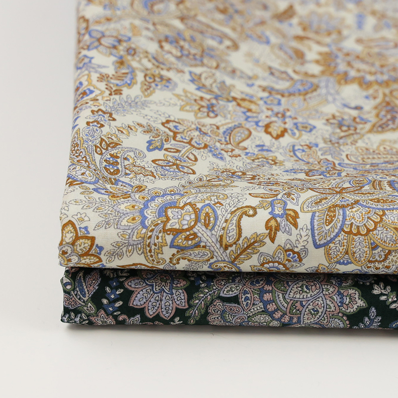 日本进口纯棉50支佩斯利风格布料