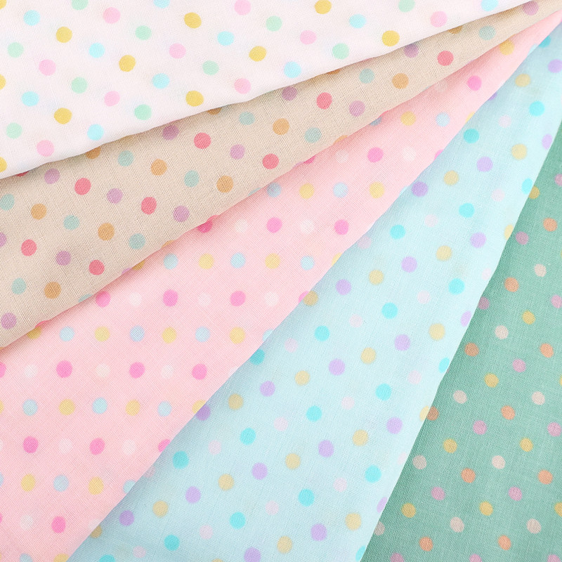 日本sevenberry波点纯棉双层纱布