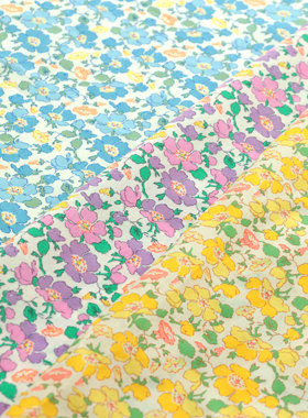 英国正品liberty面料100支lawn长纤棉手工印花连衣裙服装布斯通利