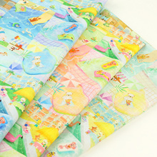 日本yukiemon松浦进口60支纯棉布料夏日游泳池可爱裙子透气服装布