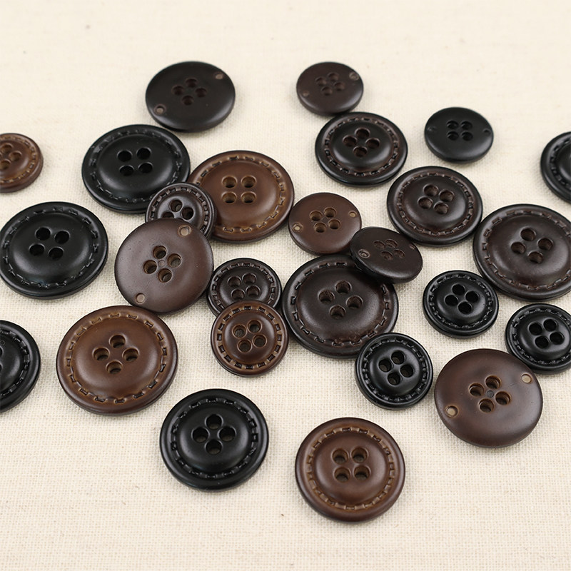 日本进口仿皮革树脂纽扣配件手工缝纫DIY装饰扣可水洗艺术扣多色,居家布艺,纽扣,淘宝优惠券,粉丝福利购,淘宝优惠卷