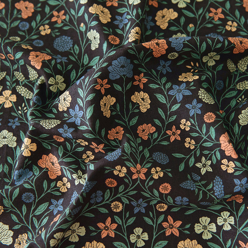 韩国进口布nesshome棉麻面料连衣裙花园透气布艺手工包袋服装布料,居家布艺,海绵垫/布料/面料/手工diy,淘宝优惠券,粉丝福利购,淘宝优惠卷