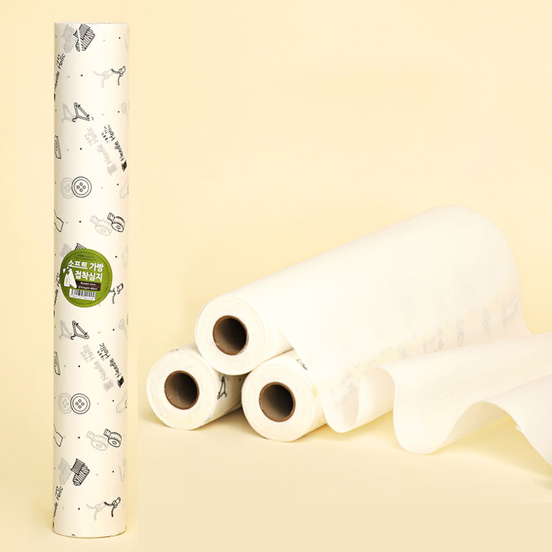 韩国进口包包专用带胶白色衬布