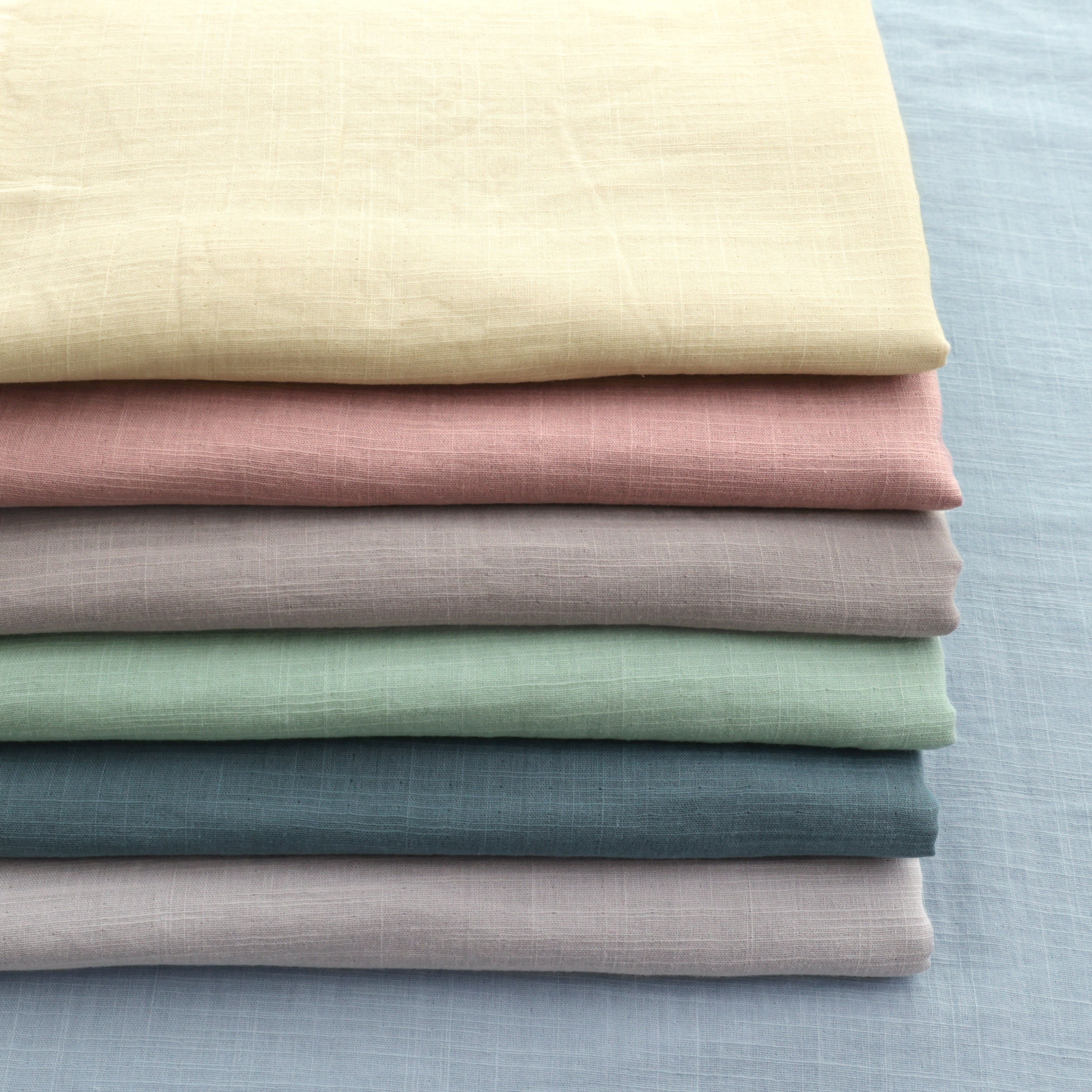 日本进口田村驹双层纱布料手工家居布艺舒适简约上衣服装面料纯色,居家布艺,海绵垫/布料/面料/手工diy,淘宝优惠券,粉丝福利购,淘宝优惠卷