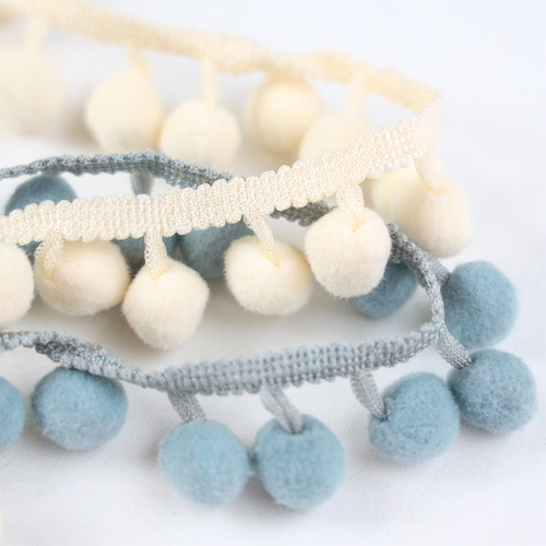 装饰流苏毛球花边编织海绵裙子