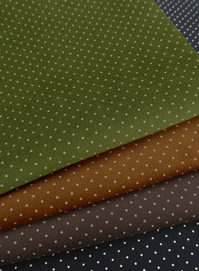 日本hokkoh进口21W灯芯绒纯棉面料迷你波点秋冬手工diy上衣裙子布