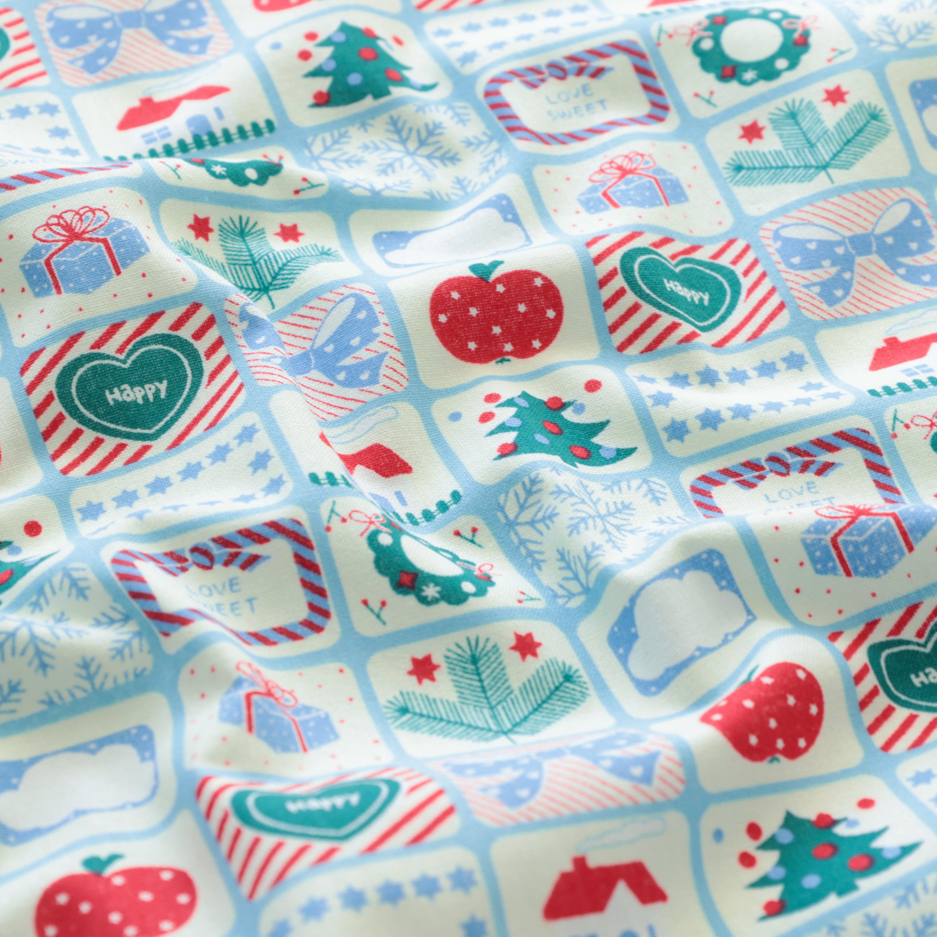 itsfabric柔软20支棉蓝色diy服装