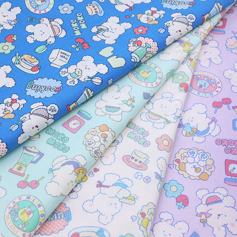 KOKKA手工DIY可爱印花20支平纹棉