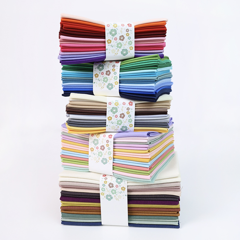 布懂时光韩国进口彩色纯色面料手工布艺纯棉棉麻布组柔软舒适布料