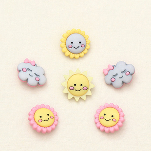 装 美国进口Jesse 创意模型娃衣时尚 徽章服装 饰扣太阳花 James纽扣