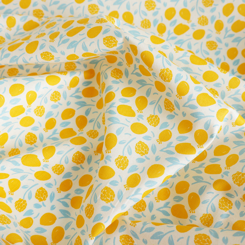 韩国itsfabric纯棉柠檬服装面料