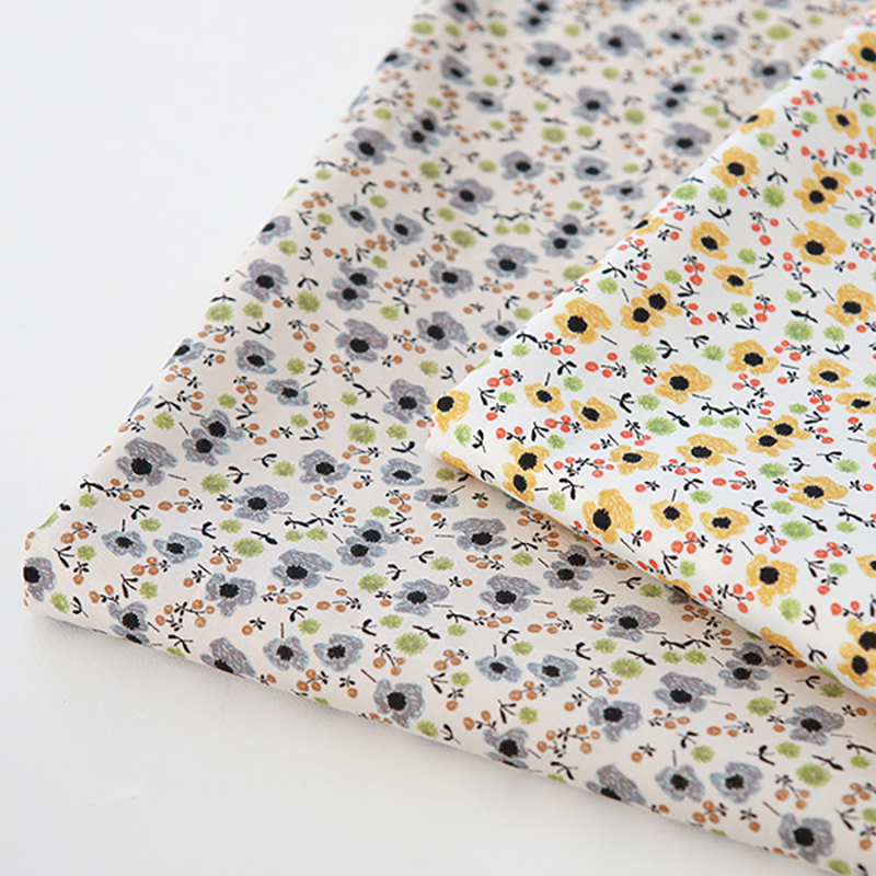 cottonvill清新碎花20支纯棉布料