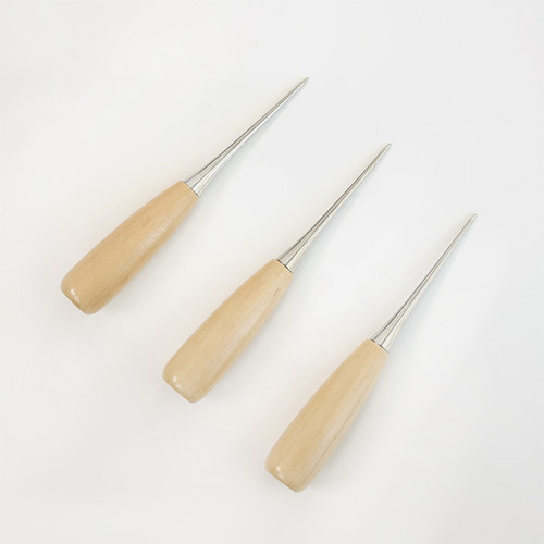 中国产实木锥子打孔直锥手作DIY四合扣穿眼T扣工具皮革皮具锥轻巧