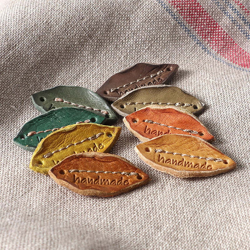 精品韩国进口皮革珍贵包邮装饰纯色树叶服装复古特价标签手工优质,居家布艺,布贴,淘宝优惠券,粉丝福利购,淘宝优惠卷