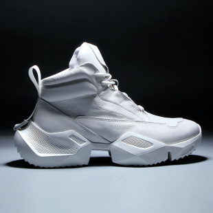 马丁靴真皮百搭男鞋 欧洲站2025冬季 厚底运动鞋 男士 加绒保暖老爹鞋