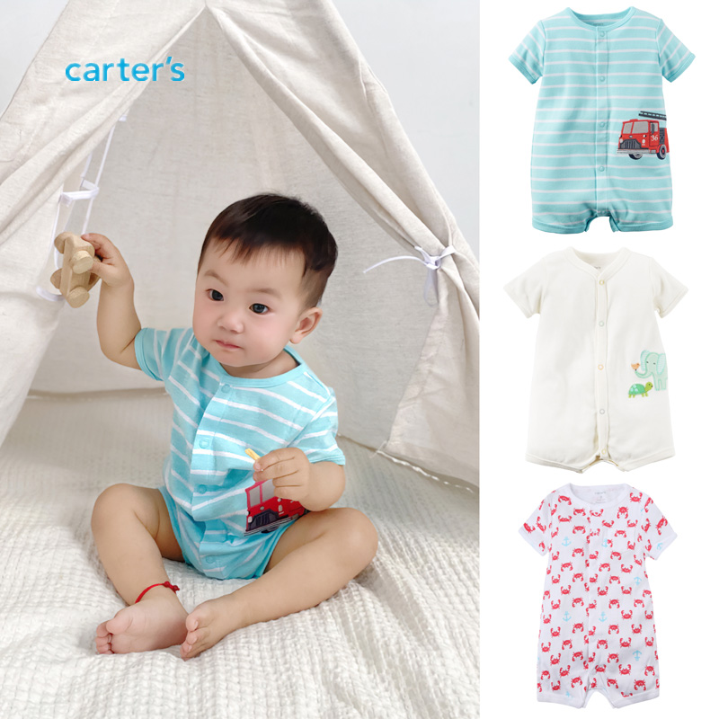 Carter's男宝宝夏季薄款连体衣