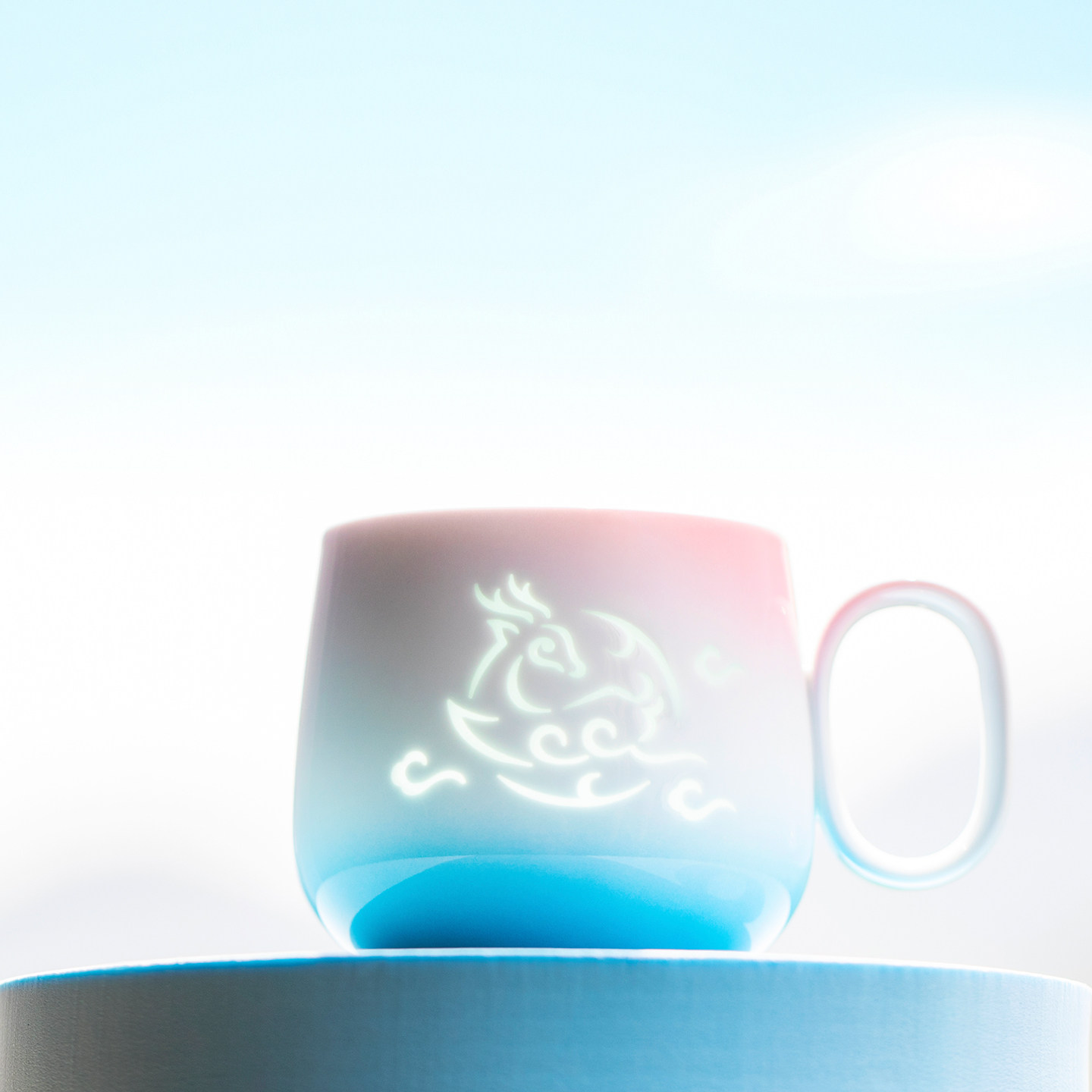 山水间仙鹿梦马玲珑咖啡杯景德镇陶瓷文创马克杯情侣对杯生日礼物