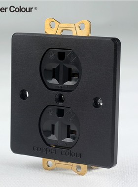 铜彩/Copper Colour EX126HE 铍铜合金BE发烧级镀金美标插座墙插