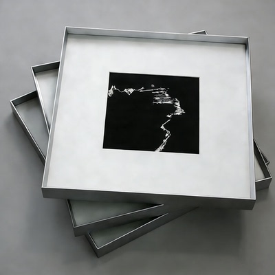 银色铝合金相框碎布装饰画框定制