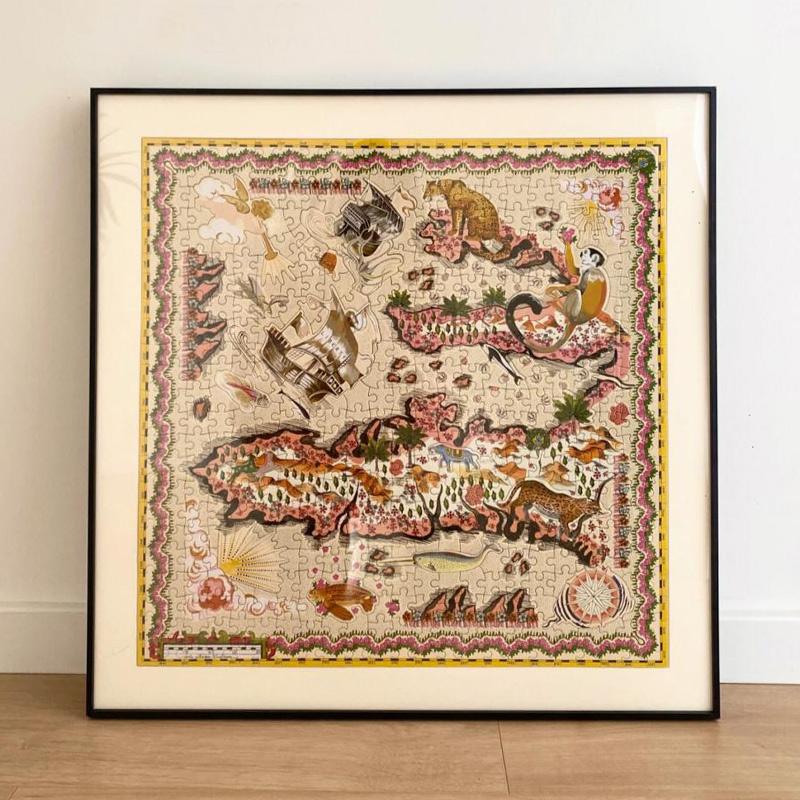 双面异形透明拼图相框挂墙