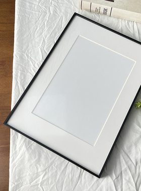 铝合金窄边装裱画框正方形框长方形黑色相框挂墙可定制任意尺寸