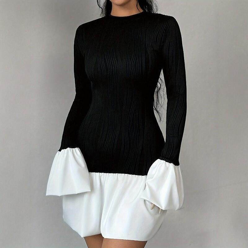 2024 Fashion women dresses long sleeve skirt ladies dress女