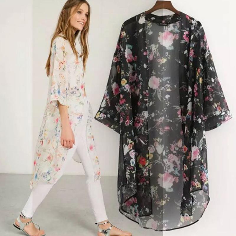 M-4XL summer women long blouse cardigan plus ladies shirt 女