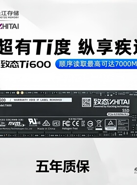 致态(ZhiTai)长江存储Ti600 1TB M.2笔记本电脑SSD m2固态硬盘2TB