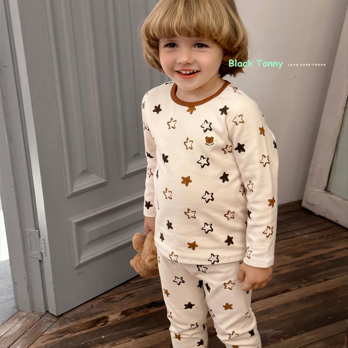 保暖内衣套装小黑托昵双层热力棉