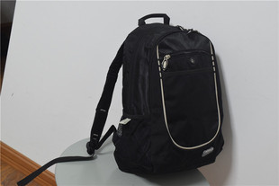 出口美国简约轻便中学生结实书包外贸复古双肩包上下班通勤背包