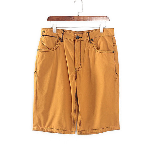 潮男士黄色短裤价格 潮男士黄色短裤图片 星期三