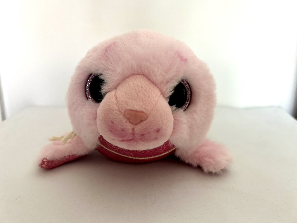 外贸出口仿真动物小海狮海豹粉色毛绒玩具公仔玩偶礼物可爱