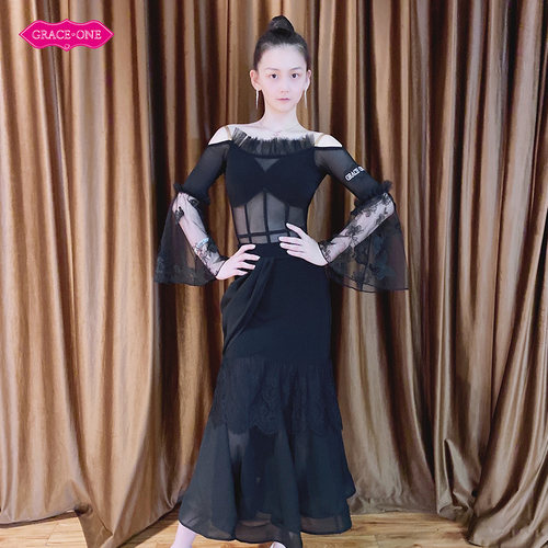 GRACEONE拉丁舞摩登舞服女练功服