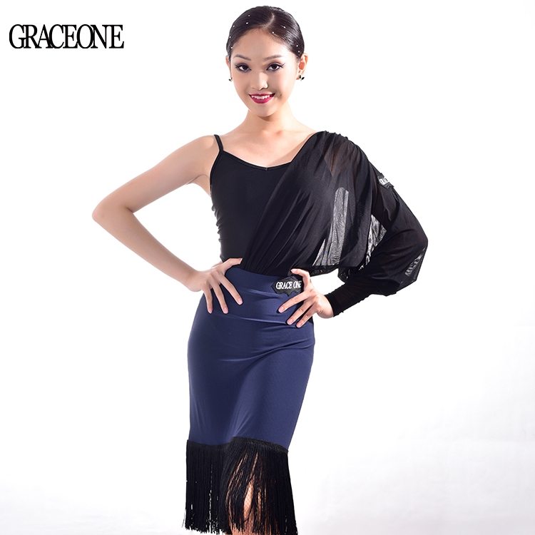 GRACEONE拉丁舞服长袖上衣练功服